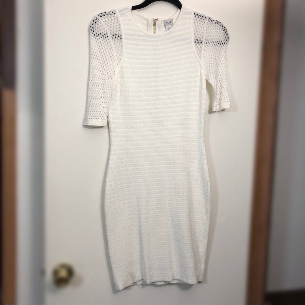 Cache White Knit Dress